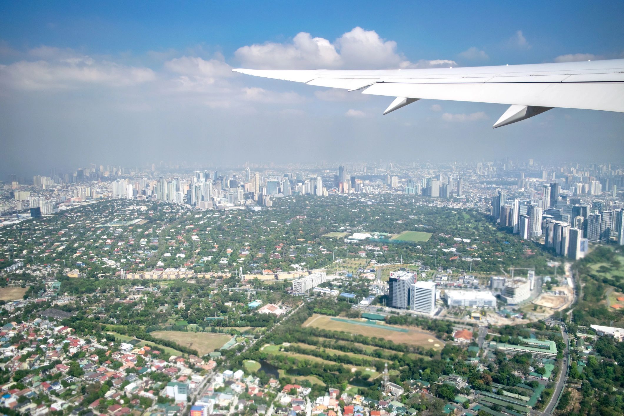 Aerial view of Manila skyline