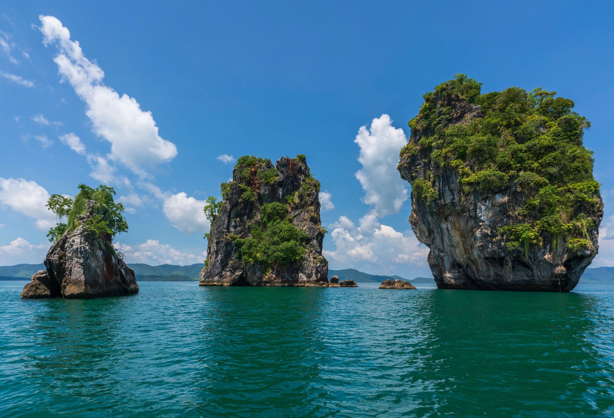 Andaman Sea coastline in Thailand near Koh Yao Yai