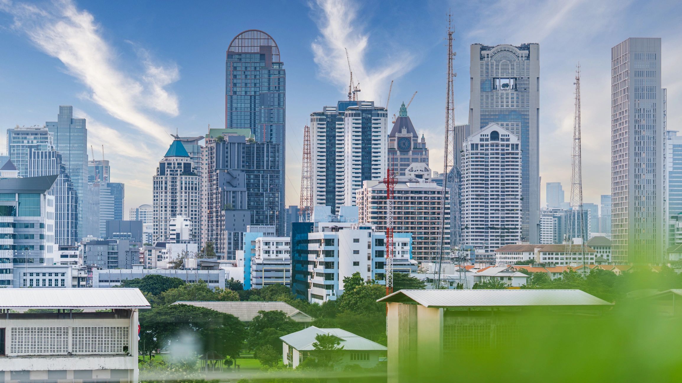 Bangkok skyline in daylight