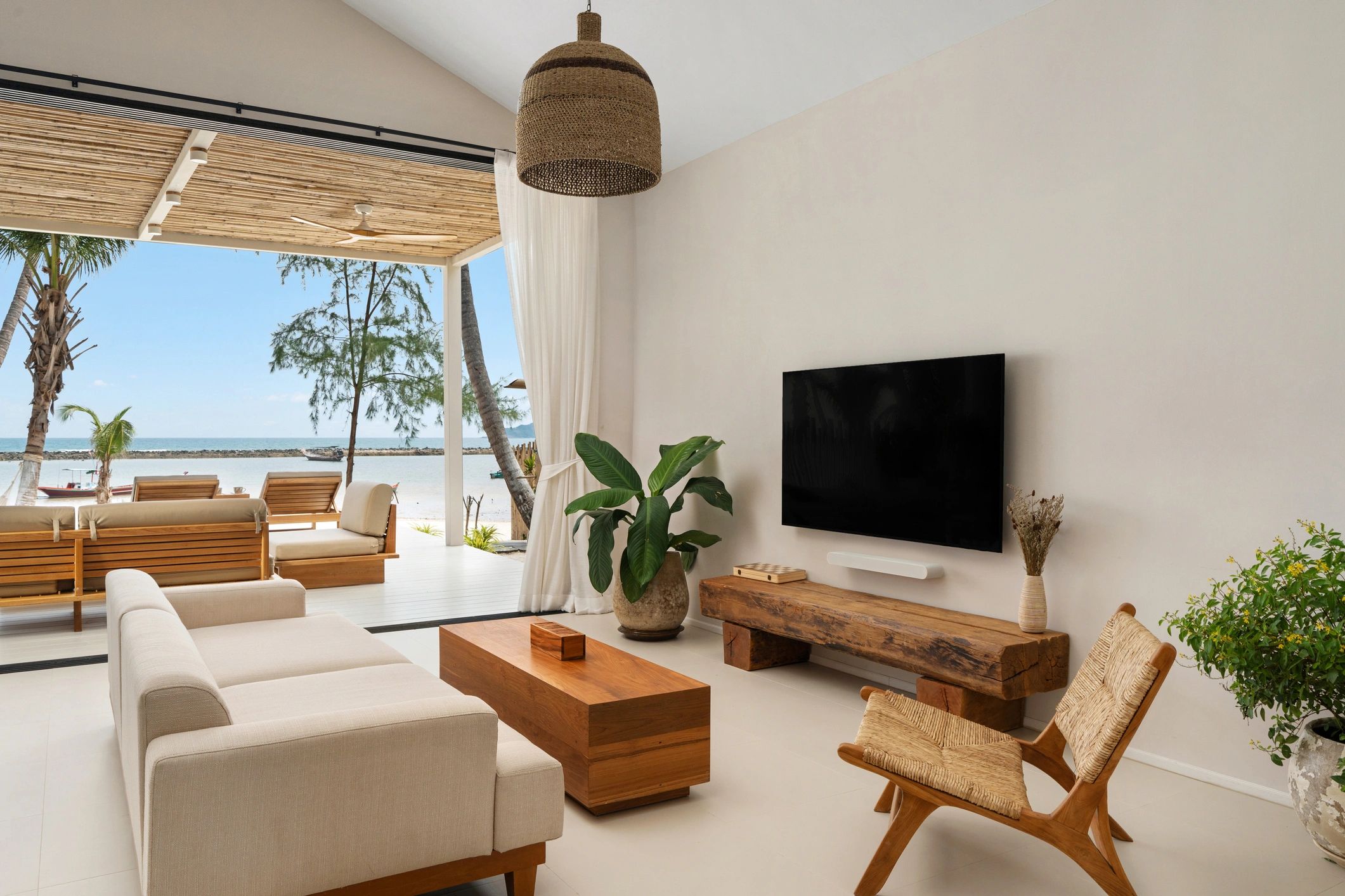 Modern apartment living room interior